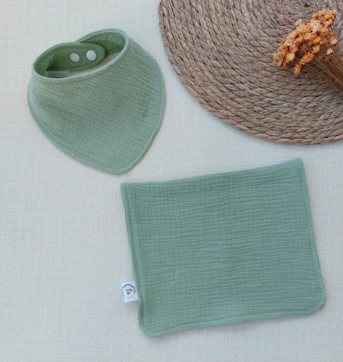 KIT BABADOR COM PANINHO DE OMBRO - VERDE