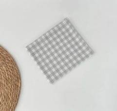 FRALDA DE BOCA - XADREZ CINZA - comprar online