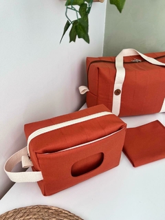 NECESSAIRE BOX MAX - SARJA TERRACOTA - Ateliê Taty Nascimento