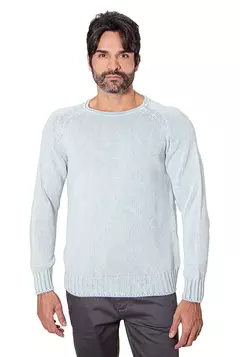 SUETER TRICOT RAGLAN GOLA O