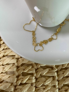 Pulseira coração Folheada - comprar online