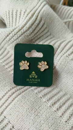 Brinco Patinha Cravejada de Zircônia - comprar online