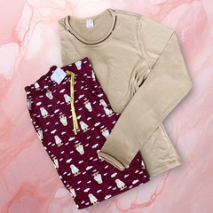 Pijama Inverno Suede - comprar online