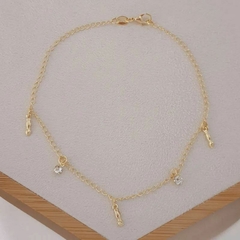 TORNOZELEIRA FIGA E STRASS