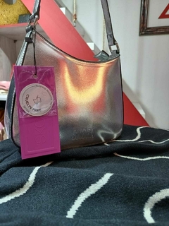 Mini bag plateada SKORA
