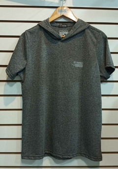 Camisa com Capuz Cinza