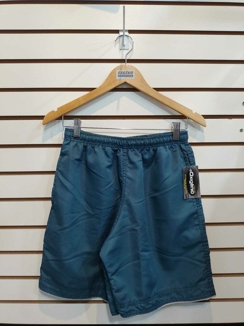 Short Microfibra Azul Petróleo