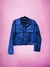 Campera Metalizada Ecocuero Blue en internet
