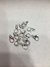 Cierre Mosquetón 12 MM Plata x 100 unidades.