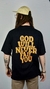 Camiseta oversized GOD WILL NEVER FAIL BLACK - Shepherd Clothes