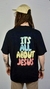 Camiseta oversized ALL ABOUT JESUS BLACK - comprar online