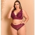 Lingerie Plus Size Com Bojo Renda Reforçado Calcinha Fio De Renda Cós Alto Valentina