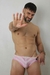 Slip rosa y blanco