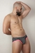 slip rayado blanco negro y rosa - comprar online