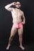 Sunga box rosa chicle con negro - comprar online