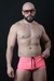 Sunga box rosa chicle con negro - Morbo Underwear