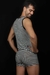 Boxer negro y blanco rayado - tienda online