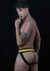 Suspensor amarillo y negro con cintura ancha - Morbo Underwear
