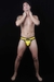 Imagen de Suspensor amarillo y negro con cintura ancha
