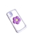 Antichoque lila con flor Iphone 11