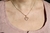 Cadena diamantada con dije corazón brillante Oro - comprar online