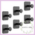 X4 Gancho Perchero Autoadhesivo Negro - comprar online