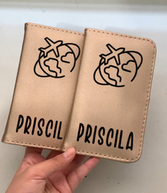 Portapasaporte Dorado - comprar en línea