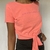 Camiseta cropped neon amarração Saint Cropped - P - PEÇA NOVA