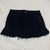 Saia jeans preta babado - 44