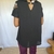 Blusa preta com tule na parte superior - M - Top Orange - comprar online