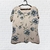 Camiseta babylook Rosa florida M