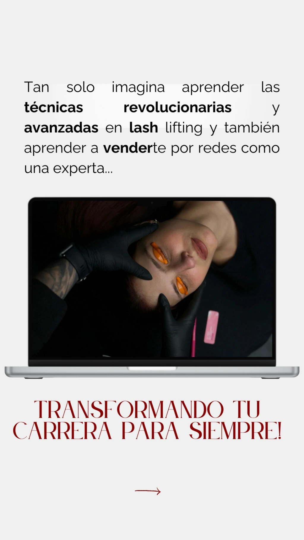 Eleva tu técnica en lash lifting + perfect Brows + visual y mkt 1