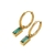 A146 Aretes tipo hoops verde