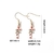 A203 Aretes tipo pendiente Baston Navideño