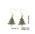 A217 Aretes tipo pendiente Arbol Navideño