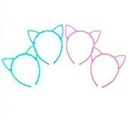 Vincha Gatito Pastel x12