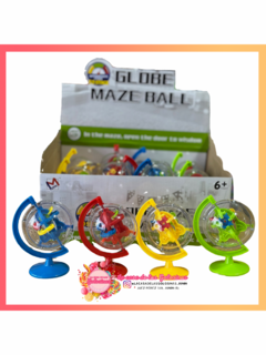 Juego laberinto mapamundi x5
