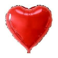 Globo Corazón rojo 18 pulgadas (grande) x3