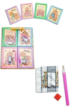 Kit cuadros p/pegar Diamantes CAPIBARA