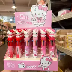 Lapicera 10 colores Kitty x2