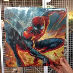 Cuadro diamond Spiderman 30x30