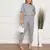 Modas Domi Conjunto Linho Calça Cropped Manga Princesa 8420 - loja online
