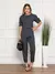 Modas Domi Conjunto Linho Calça Cropped Manga Princesa 8420 - comprar online