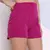 Modas Domi Shorts Alfaiataria Básico Moda Feminina Com Bolso 9253 - loja online