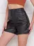 Modas Domi Short Feminino Zr Courino Cintura Alta C9256 - comprar online