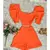 Modas Domi Conjunto Alfaiataria Shorts com Cropped Manga Princesa 26 - comprar online
