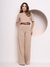 Modas Domi Conjunto Meghan em Gabardine Calça Pantalona e Cropped Elegante Social M130 na internet