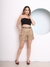 Modas Domi Short Feminino em Gabardine Cintura Alta Coleção Nova G173 - comprar online