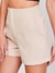 Modas Domi Shorts Alfaiataria Básico Moda Feminina Com Bolso 9253 - Modas Domi