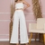 Modas Domi Conjunto Alfaiataria Calça Pantalona Cropped Alça 6417 - comprar online